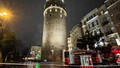 İstanbul'da fırtına Galata Kulesi'ni de vurdu! İtfaiye ekipleri bölgede güvenlik önlemi aldı