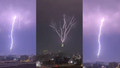 ‘Elektrik fırtınası’ Mekke’de gökyüzünü aydınlattı
