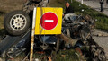 Samsun'daki feci kazada otomobil paramparça oldu: 2 ölü 3 yaralı
