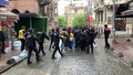 Taksim'e çıkmak isteyen gruba polis müdahalesi