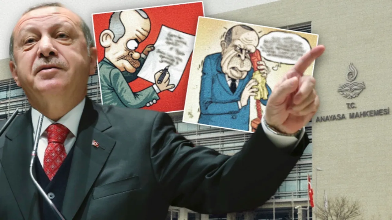 AYM'den flaş Erdoğan ve iktidarı eleştiren karikatür kararı! Tazminat ödenecek…