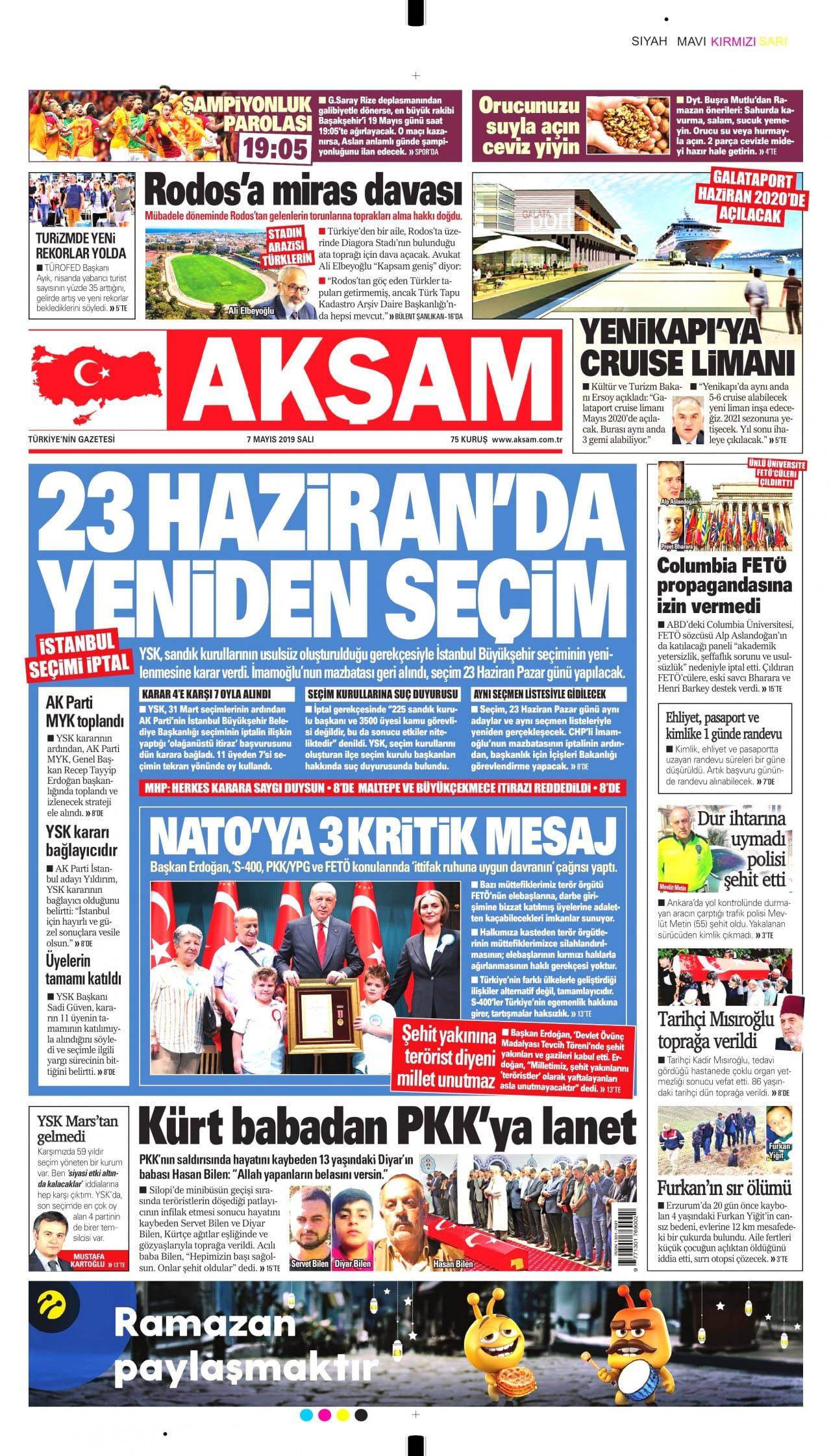 YSK’nın İstanbul seçimini iptal kararını hangi gazete nasıl gördü? - Sayfa 3