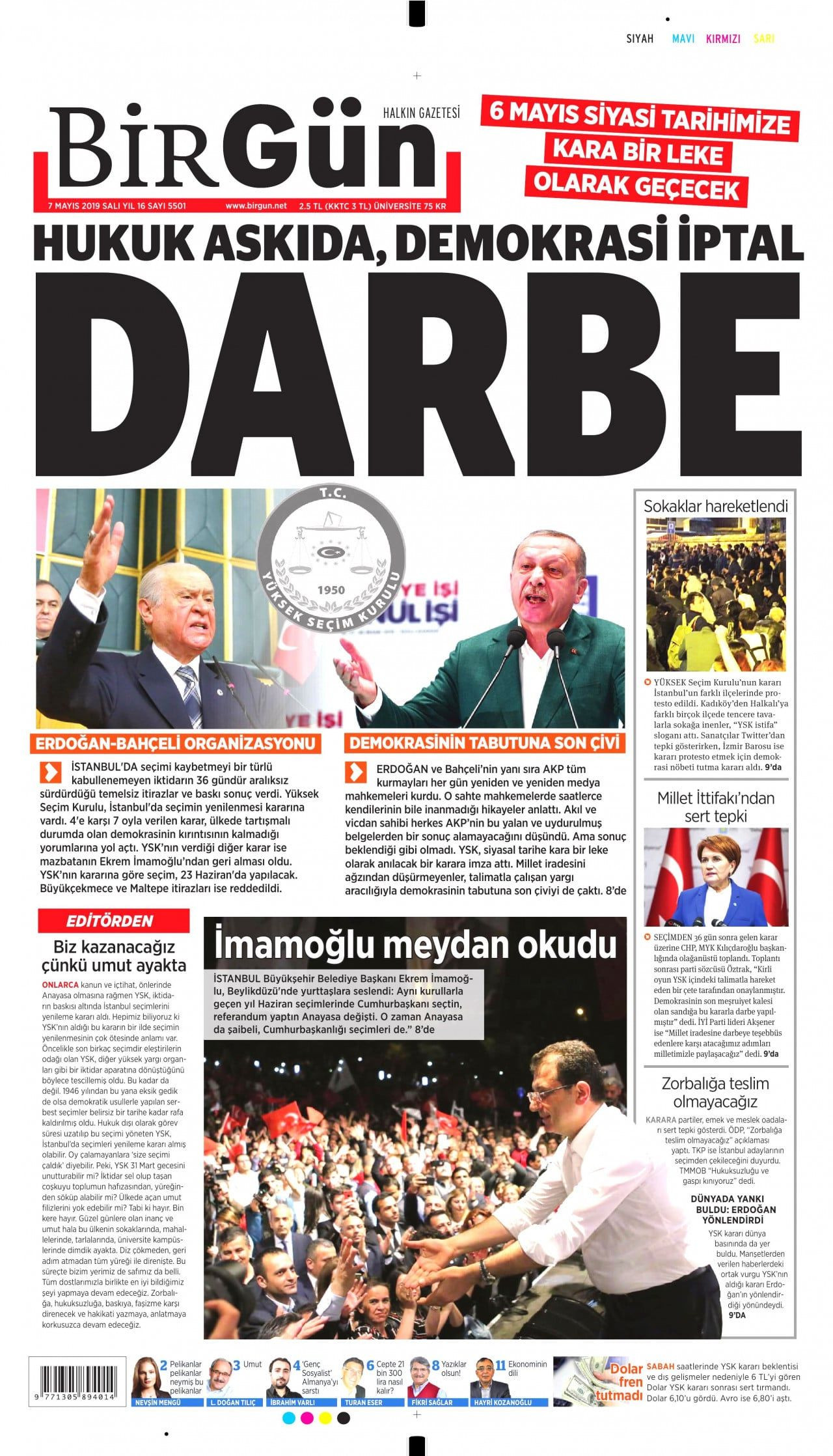 YSK’nın İstanbul seçimini iptal kararını hangi gazete nasıl gördü? - Sayfa 2