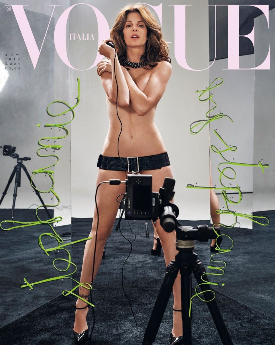 Claudia Schiffer ve Stephanie Seymour Vogue dergisi için soyundu - Sayfa 4