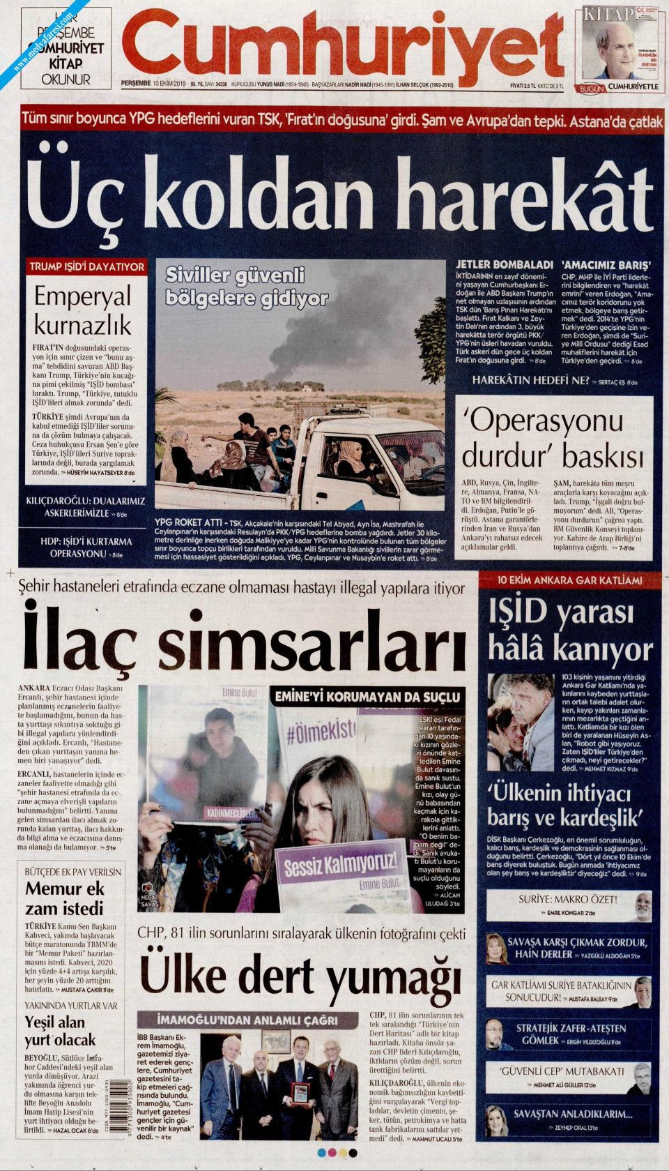 Barış Pınarı Harekatı'nı gazeteler nasıl gördü? - Sayfa 1