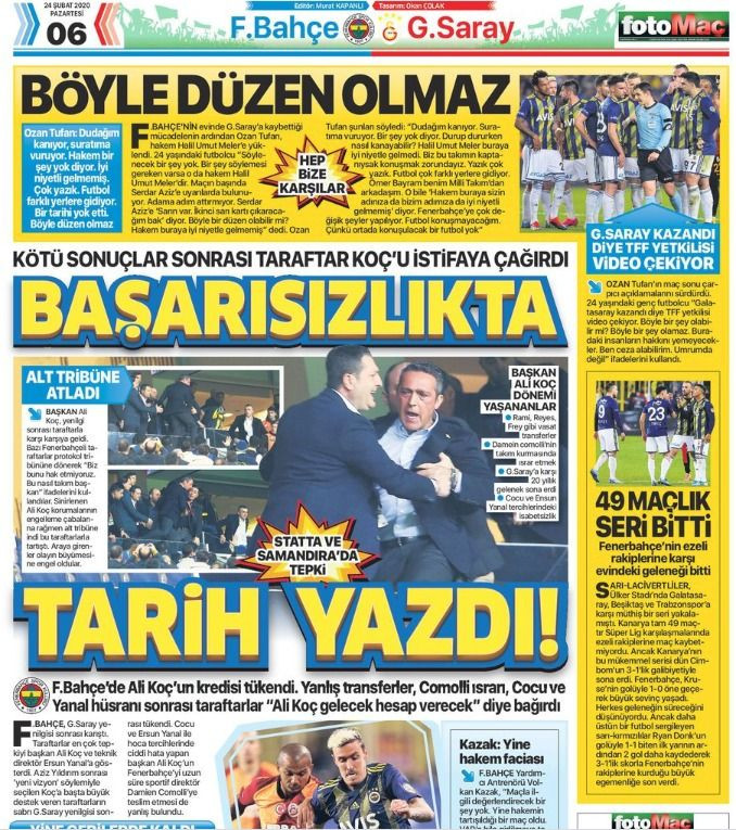 Hükûmete yakın gazeteler derbiyi unuttu Ali Koç'u hedefe koydu - Sayfa 4