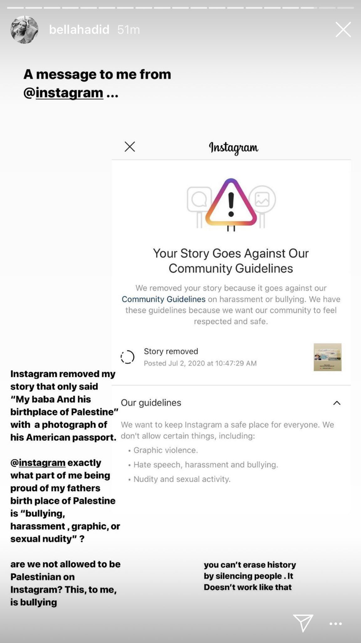 Hadid kardeşlere Instagram'dan 'Filistin' sansürü! - Sayfa 3