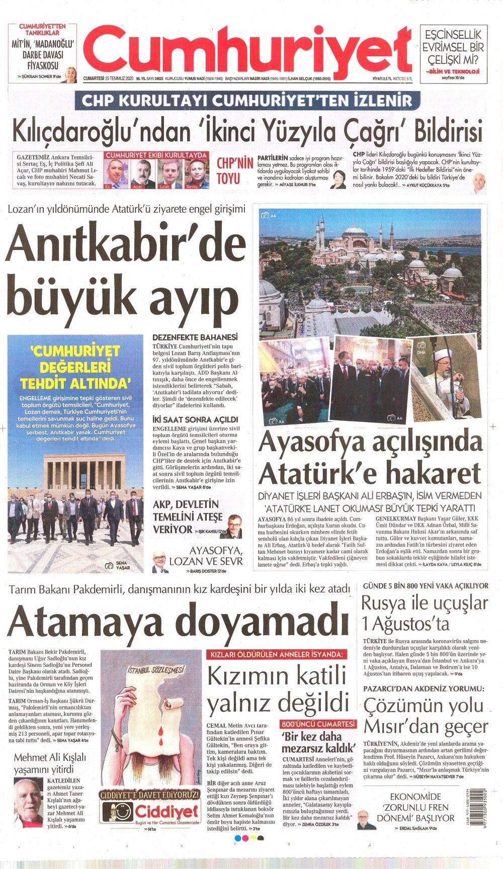 Ayasofya'nın açılışını gazeteler böyle gördü! - Sayfa 2