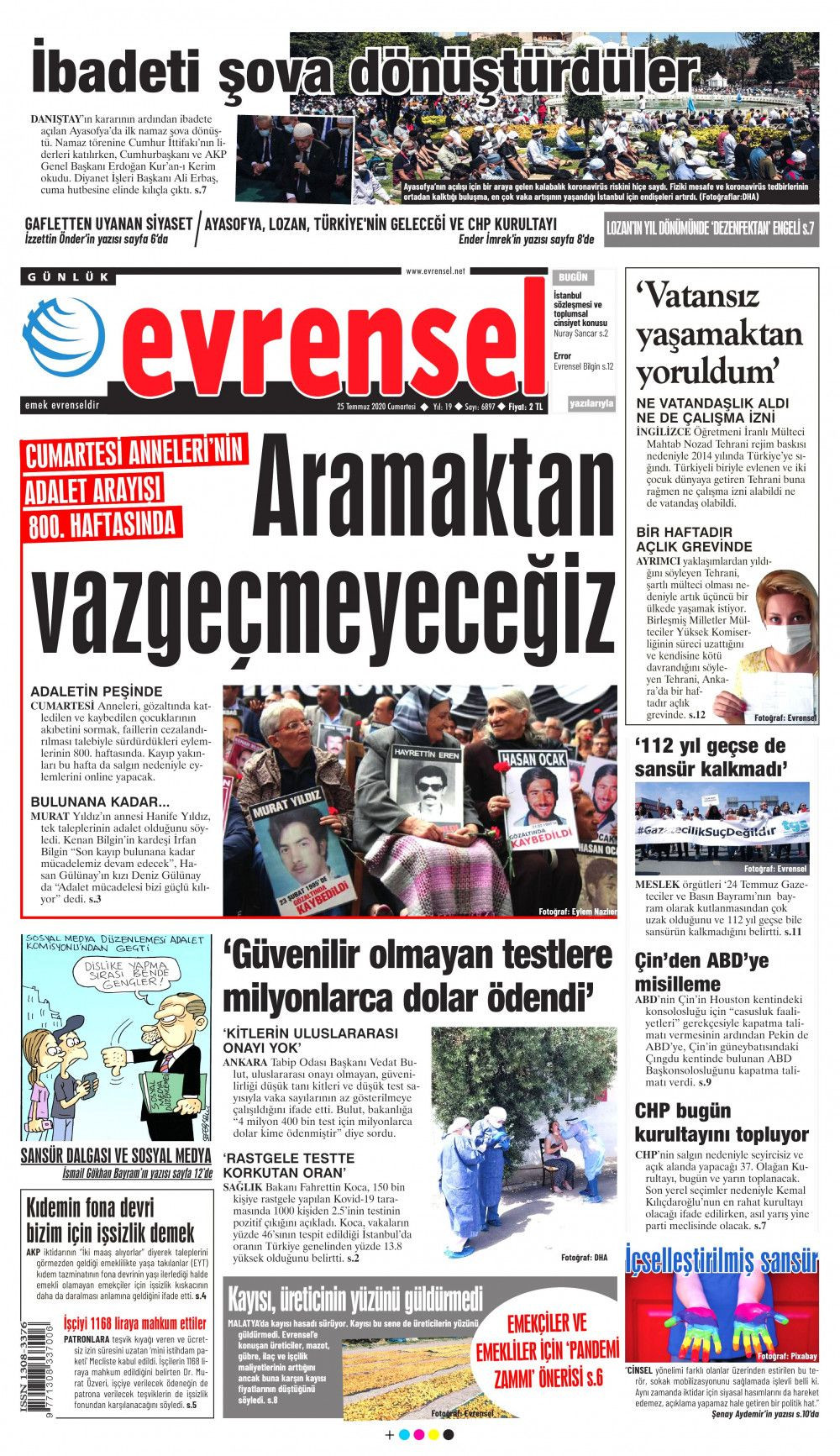 Ayasofya'nın açılışını gazeteler böyle gördü! - Sayfa 4