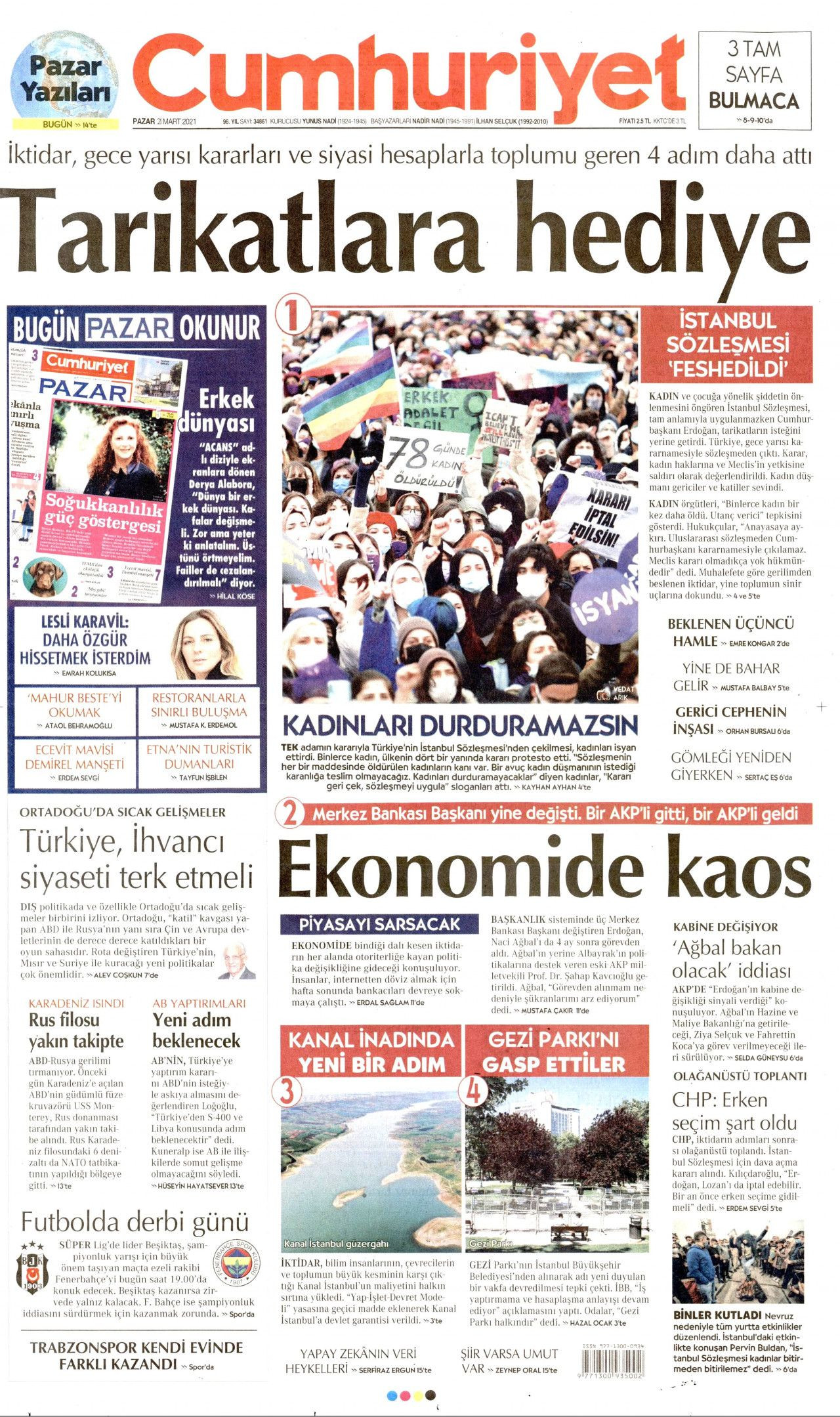 Gazete manşetlerinde İstanbul Sözleşmesi feshi! Kim ne yazdı? - Sayfa 4