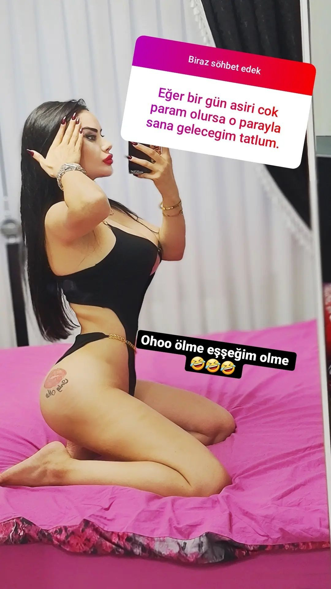 Naz Mila dan cehennem sorusuna olay cevap Yarı çıplak  