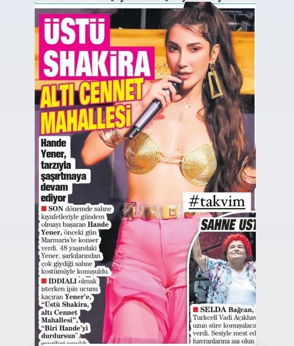 Hande Yener'in son kostümü sosyal medyada ti'ye alındı! Yeni Akit'ten 'ahlaksız' başlığı - Sayfa 4