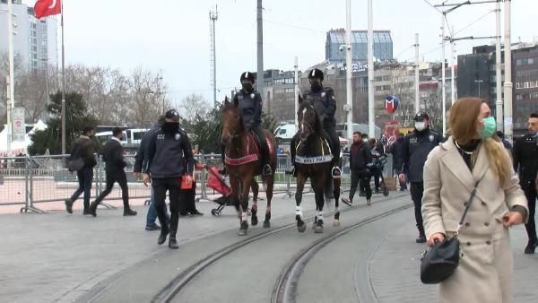 Taksim'de yılbaşı yoğunluğu dikkat çekti! Atlı polisler tek tek aradı: Galata büyüledi - Sayfa 2