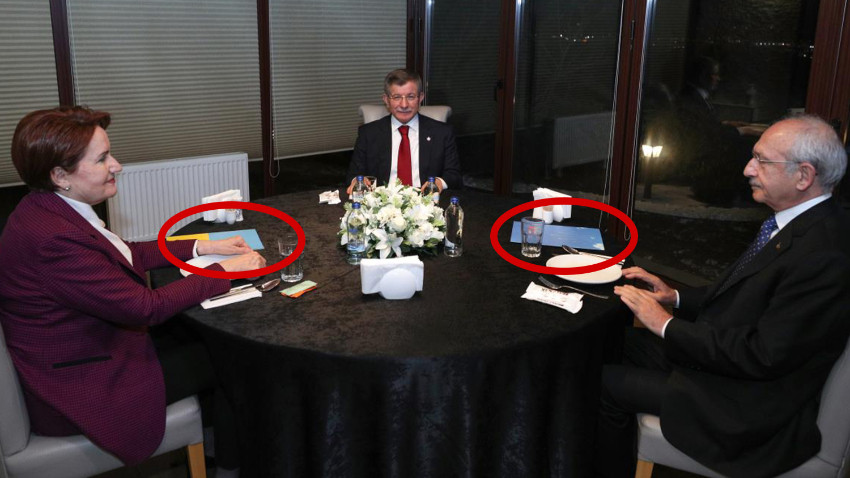 Kılıçdaroğlu, Akşener ve Davutoğlu'ndan sürpriz görüşme! Masadaki dosyalar dikkat çekti