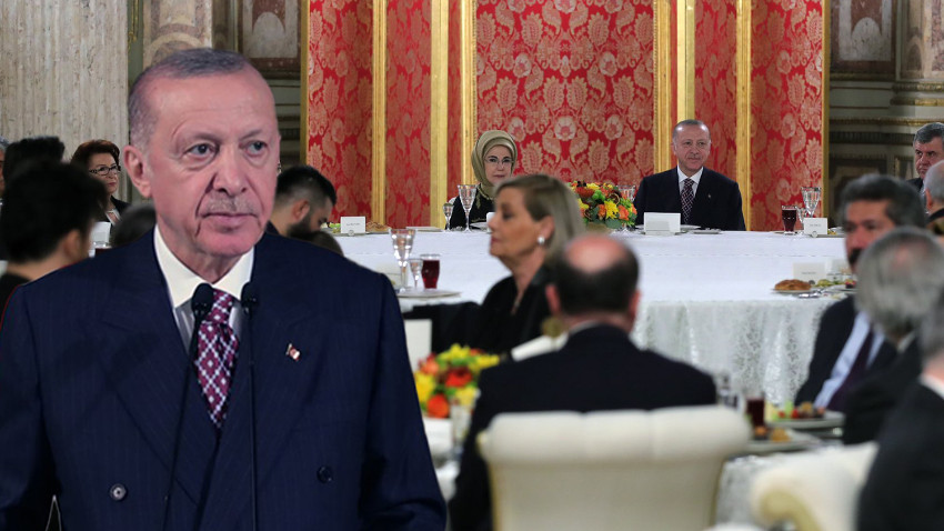Sanatçılarla bir araya geldi: Cumhurbaşkanı Erdoğan'ın iftar yemeğinde kimler vardı?