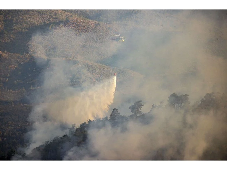 Marmaris'te orman yangını: Alevlerle mücadelede 2. gün - Sayfa 1