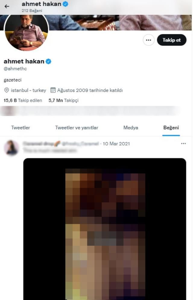 Ahmet Hakan sosyal medyada fena yakalandı! Cinsel içerikli videoyu beğendi! - Sayfa 6
