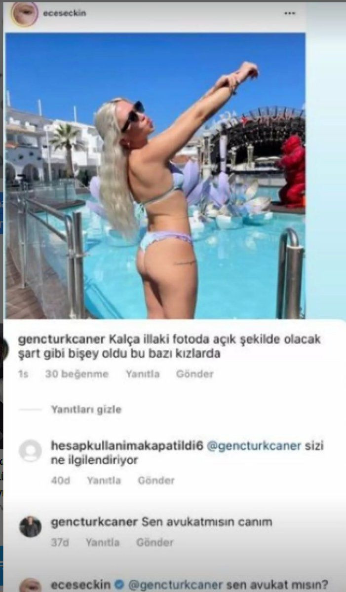 Ece Seçkin'in bikinili fotoğraflarına yorum yağdı! Takipçisini fena bozdu - Sayfa 2