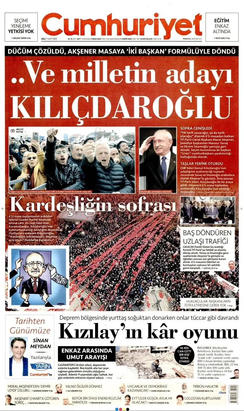 Gazeteler Kılıçdaroğlu’nun adaylığını nasıl gördü? - Sayfa 3