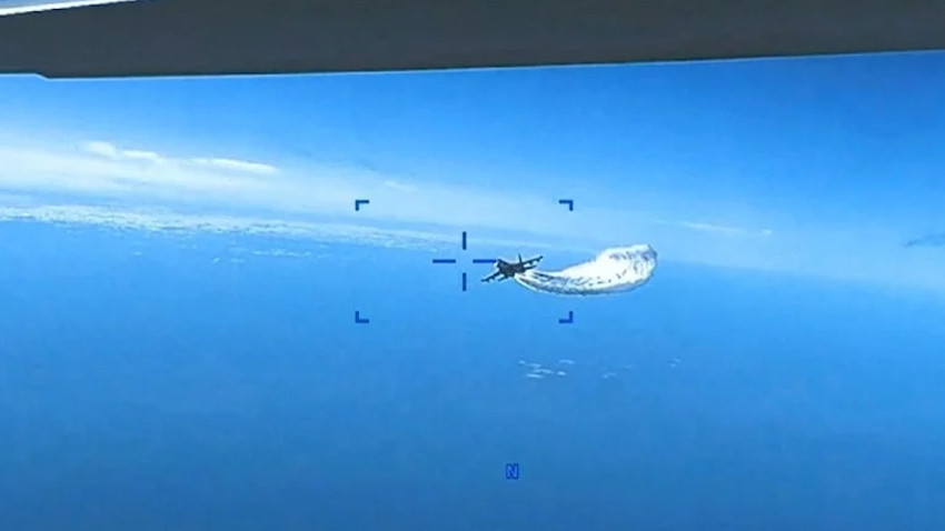 Rus savaş uçağı, ABD İHA'sını böyle düşürdü