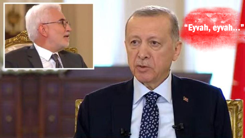 Erdoğan'ın canlı yayını aniden yarıda kesildi! Arkada duyulan ses panik yarattı