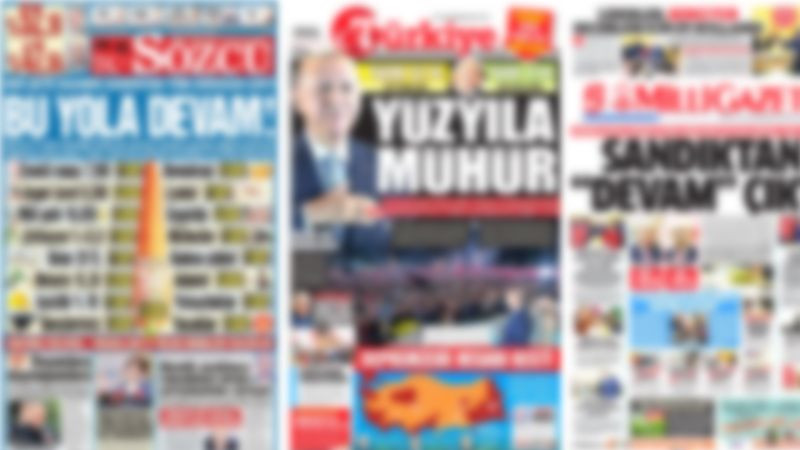 Gazeteler seçimi nasıl gördü? "Her şeye rağmen sandıktan yine Erdoğan çıktı" - Sayfa 1