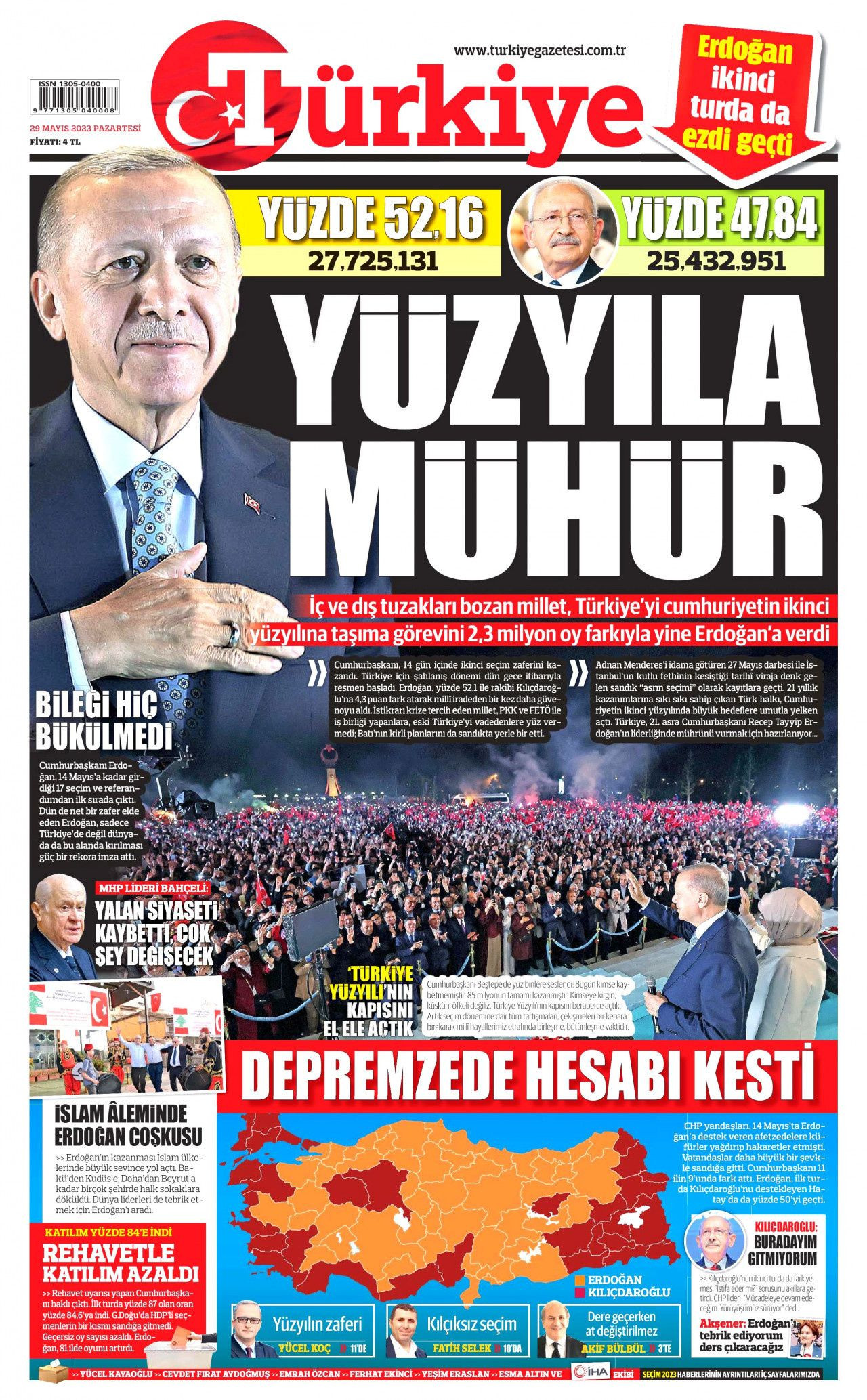 Gazeteler seçimi nasıl gördü? "Her şeye rağmen sandıktan yine Erdoğan çıktı" - Sayfa 3