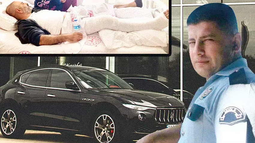 Avukatın bacağını kıran Maseratili polis memuru böyle tehdit etmiş