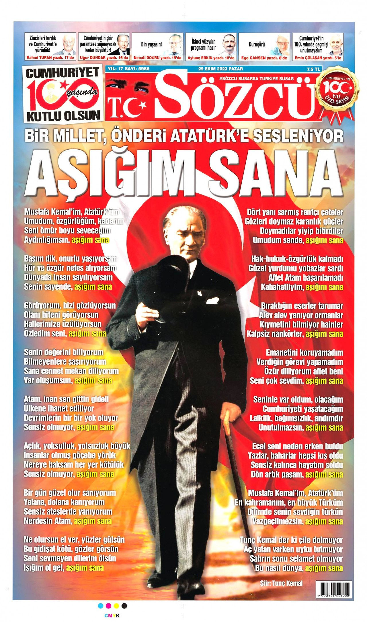 Gazeteler 29 Ekim Cumhuriyet Bayramı’nda hangi manşeti attı? İşte 100. yıl gazeteleri… - Sayfa 4