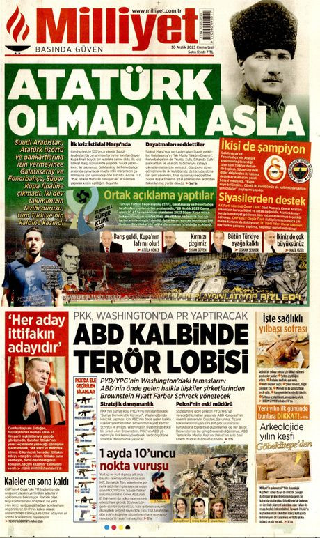 Süper Kupa Finali'nin ertelenmesi, gazete manşetlerinde: Atatürk'ün evlatları! - Sayfa 3