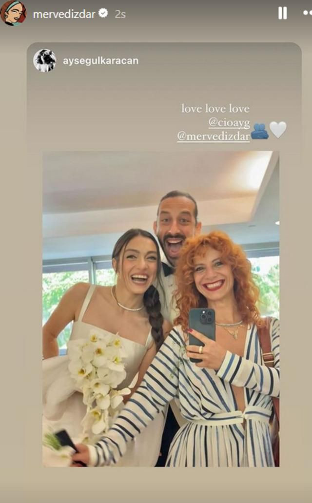 Ünlü oyuncu Merve Dizdar ile Cihan Ayger evlendi! İşte nikahtan ilk kareler - Sayfa 3