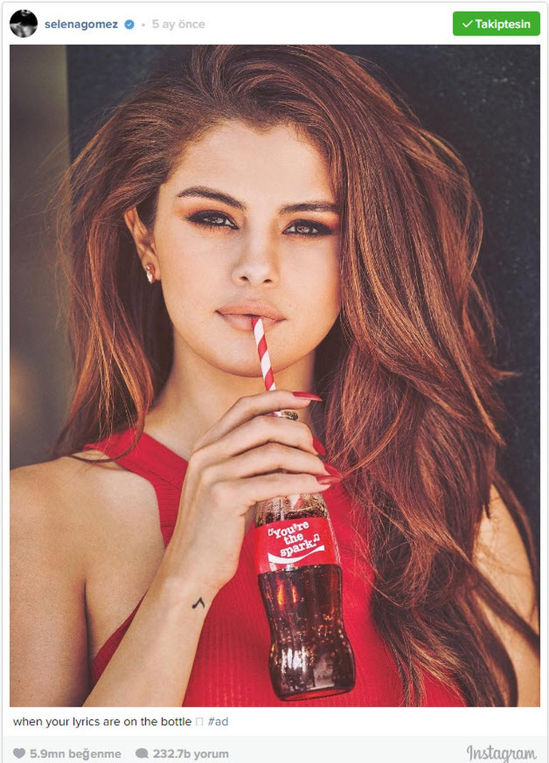 Selena Gomez Instagram'ın tahtına oturdu - Sayfa 1