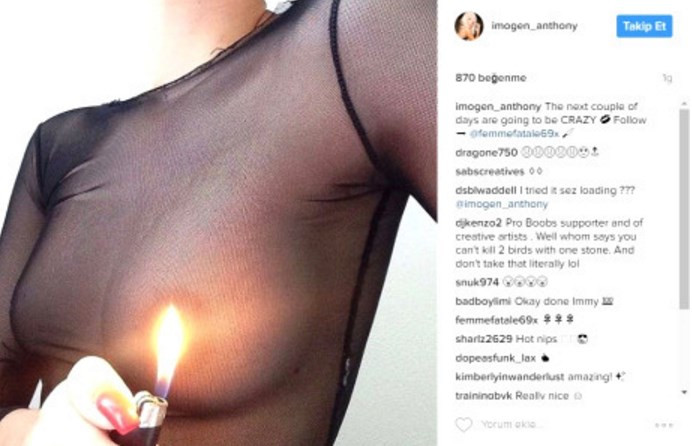 Ünlü model Instagram'ı protesto için göğsünü yaktı! - Sayfa 3